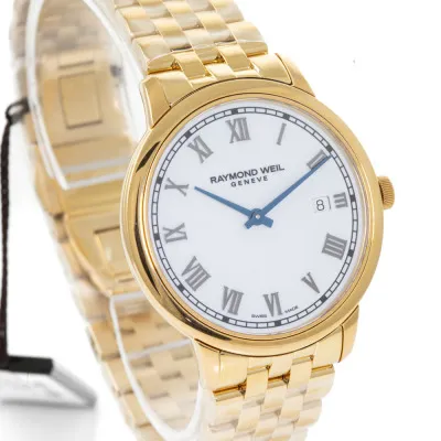 Raymond Weil Toccata 5485-P-00359 39mm Yellow gold and Stainless steel and PVD White 1