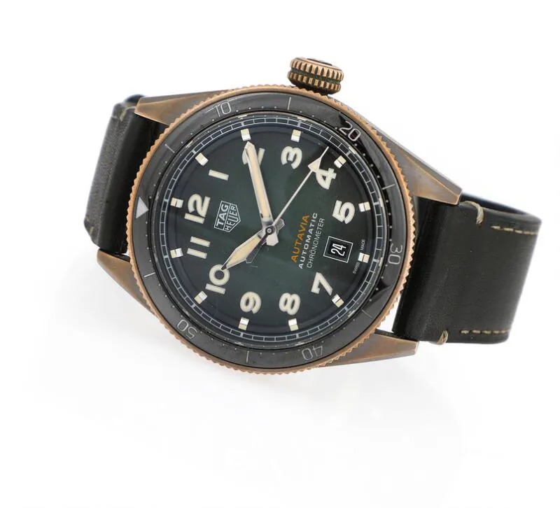 TAG Heuer Autavia WBE5190 43mm Bronze Black 1