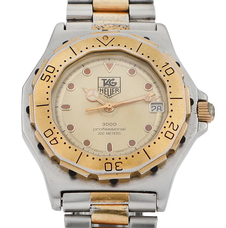 TAG Heuer Professional 935.406 38mm Stainless steel and gold-plated Champagne 1