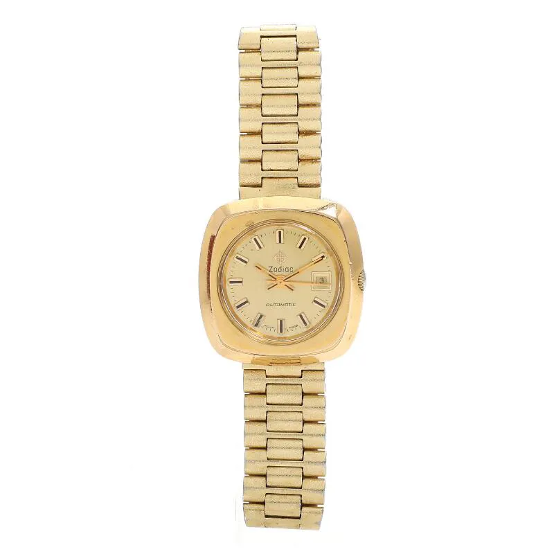 Zodiac 343-965 28mm Stainless steel and Gold-plated Champagne