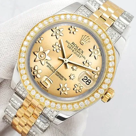 Rolex Datejust 31 178273 31mm Yellow gold and Stainless steel Champagne