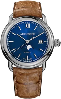 Aerowatch 1942 A 77983 AA06 Stainless steel Blue