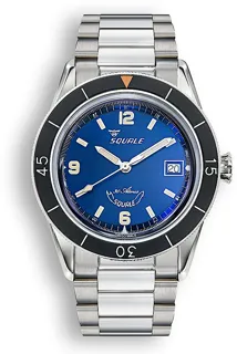 Squale Sub-39 SUB39BL.BR22 Edelstahl Blau