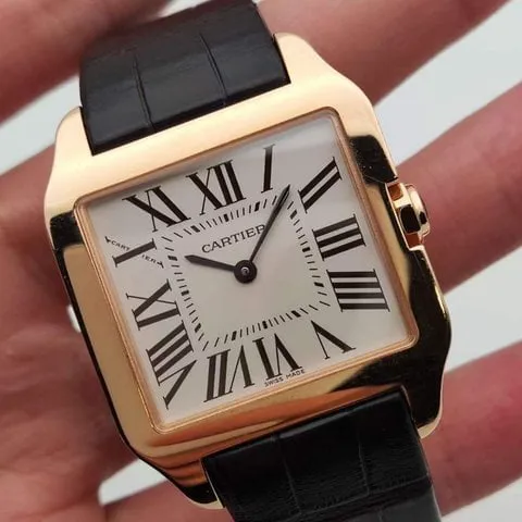 Cartier Santos W2009251 38.5mm Rose gold Silver