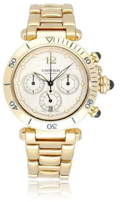 Cartier Pasha 2111 38mm Yellow gold Champagne