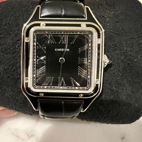 Cartier Santos Dumont WSSA0046 43.5mm Stainless steel Black