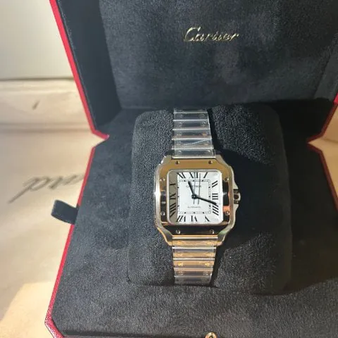 Cartier Santos W2SA0016 35mm Yellow gold and Stainless steel Silver