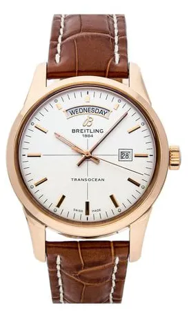 Breitling Transocean R4531012/G752 43mm Rose gold Silver
