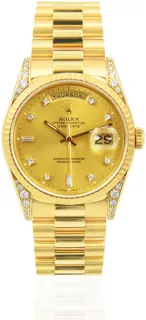 Rolex Day-Date 36 18338 Yellow gold Champagne