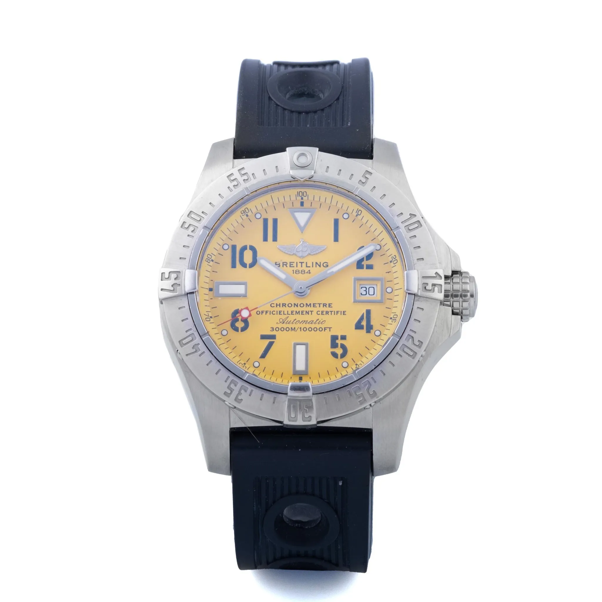 Breitling Avenger A17330 44mm Stainless steel Yellow