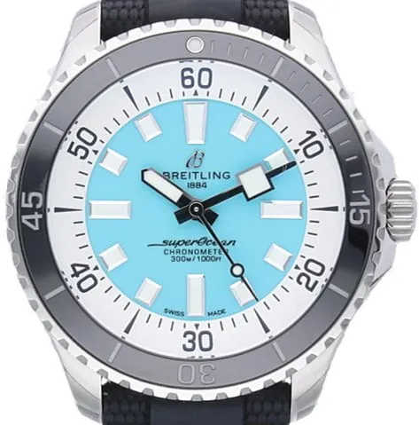 Breitling Superocean A17376211L2S1 44mm Stainless steel Turquoise