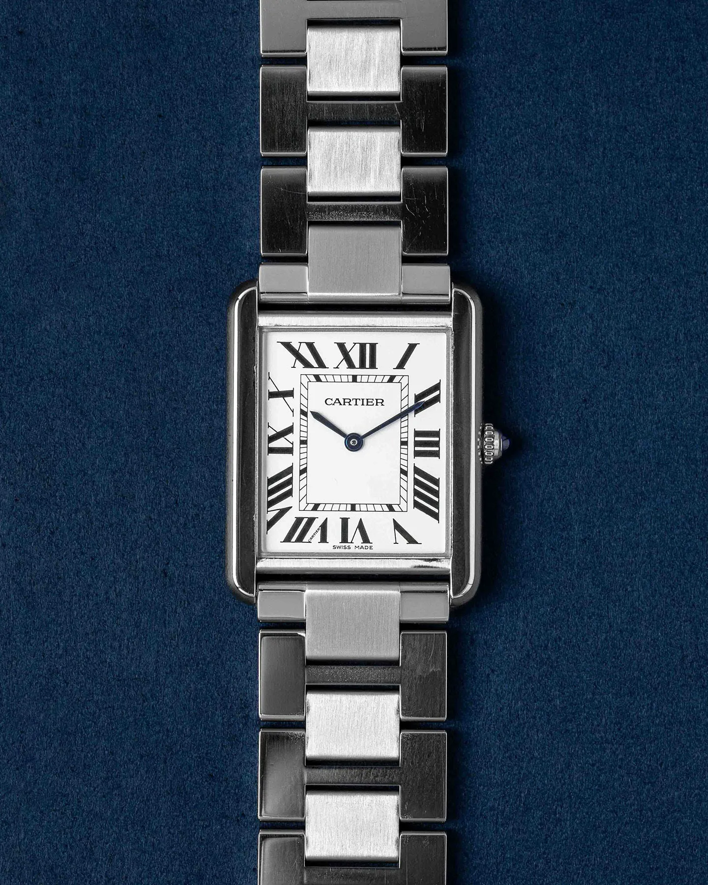 Cartier Tank 3169 27mm Stainless steel White