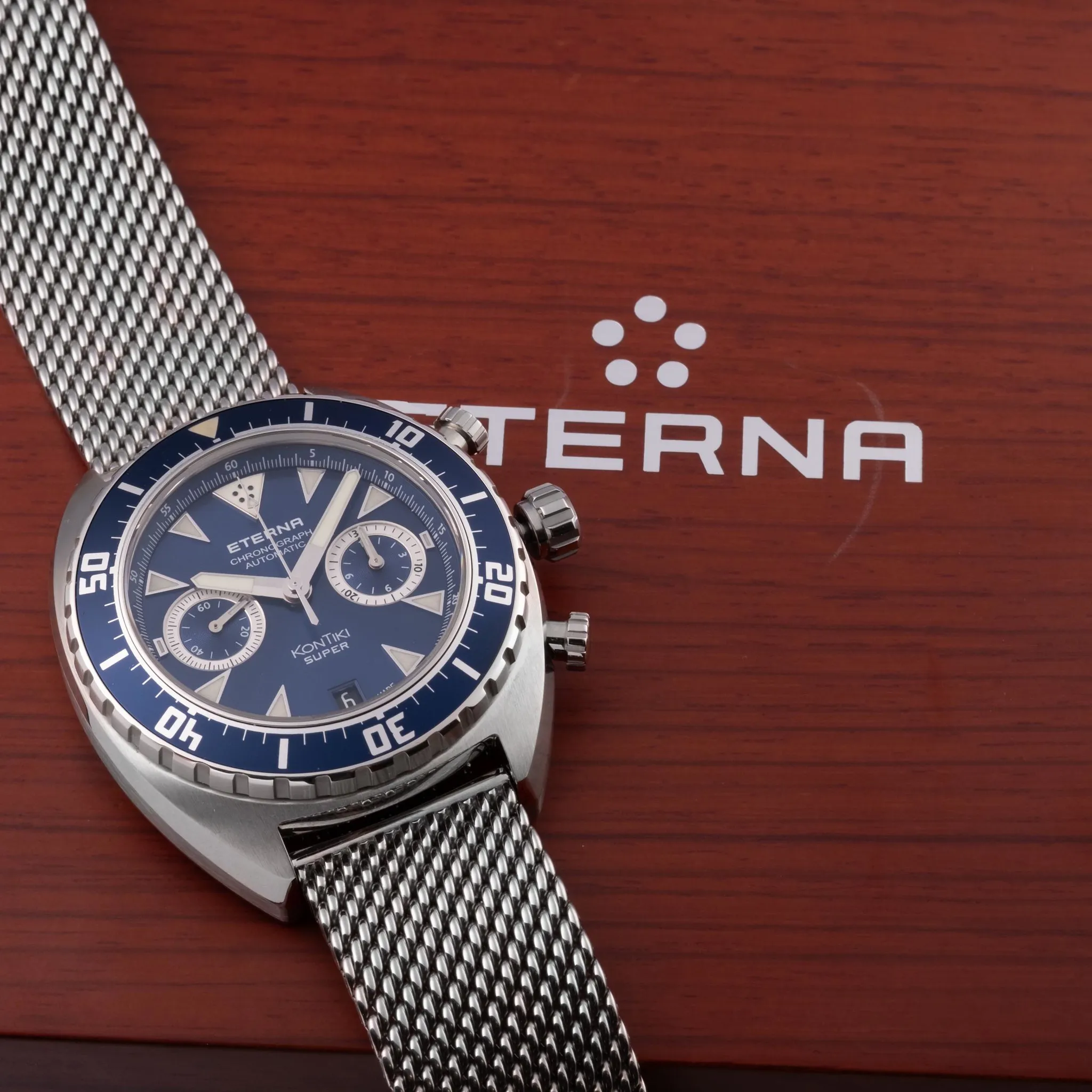 Eterna Kontiki 7770.41 45mm Stainless steel Blue 3