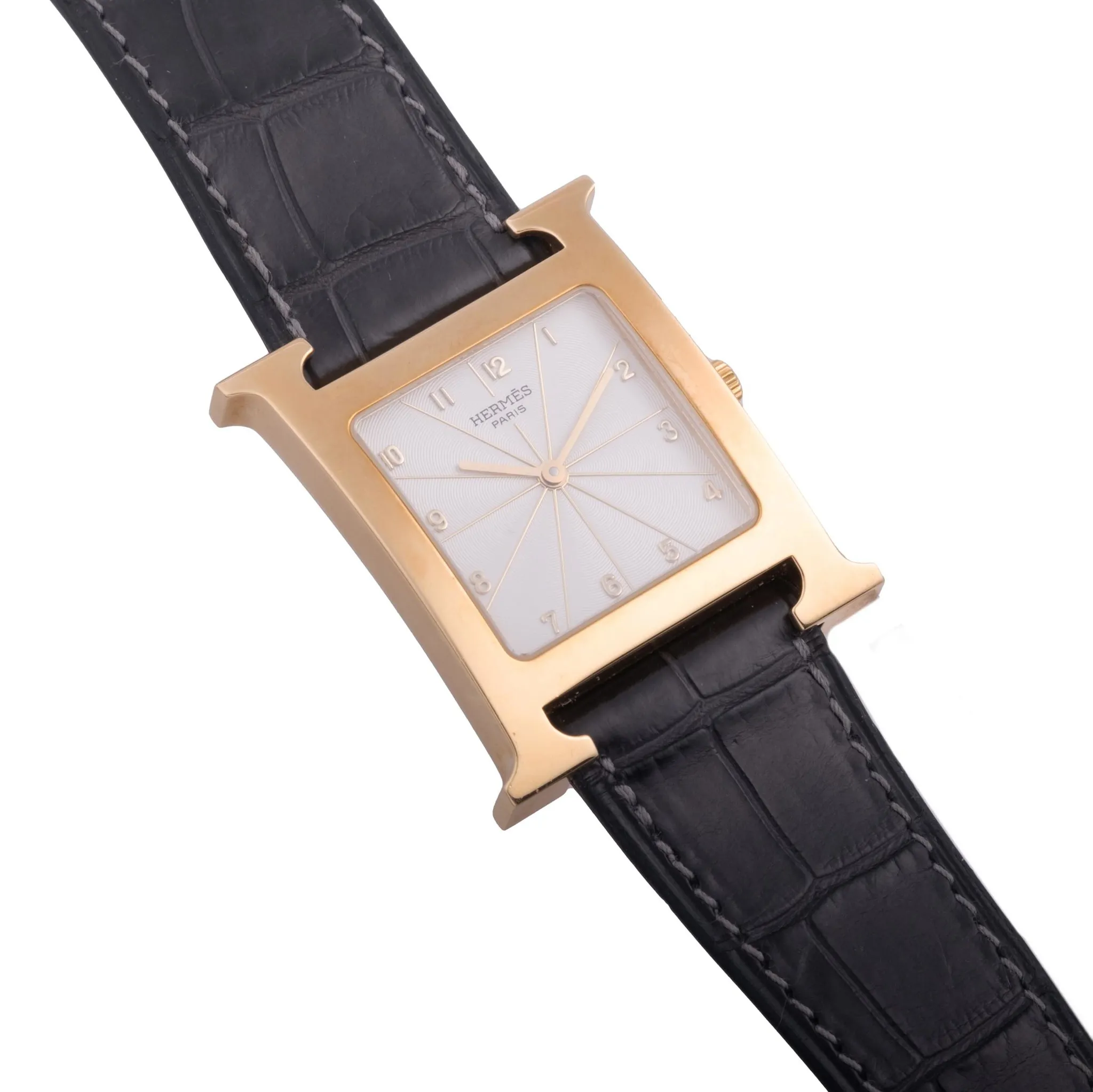 Hermès Heure H HH1.785 Yellow gold White 1