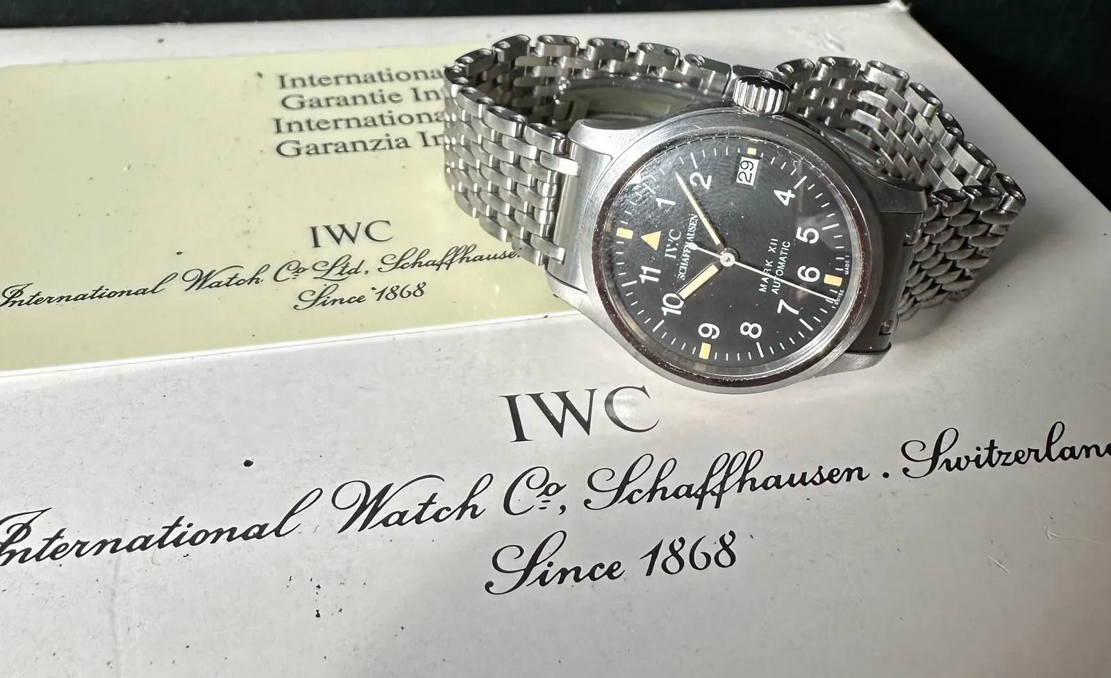 IWC Mark XII 36mm Stainless steel Black
