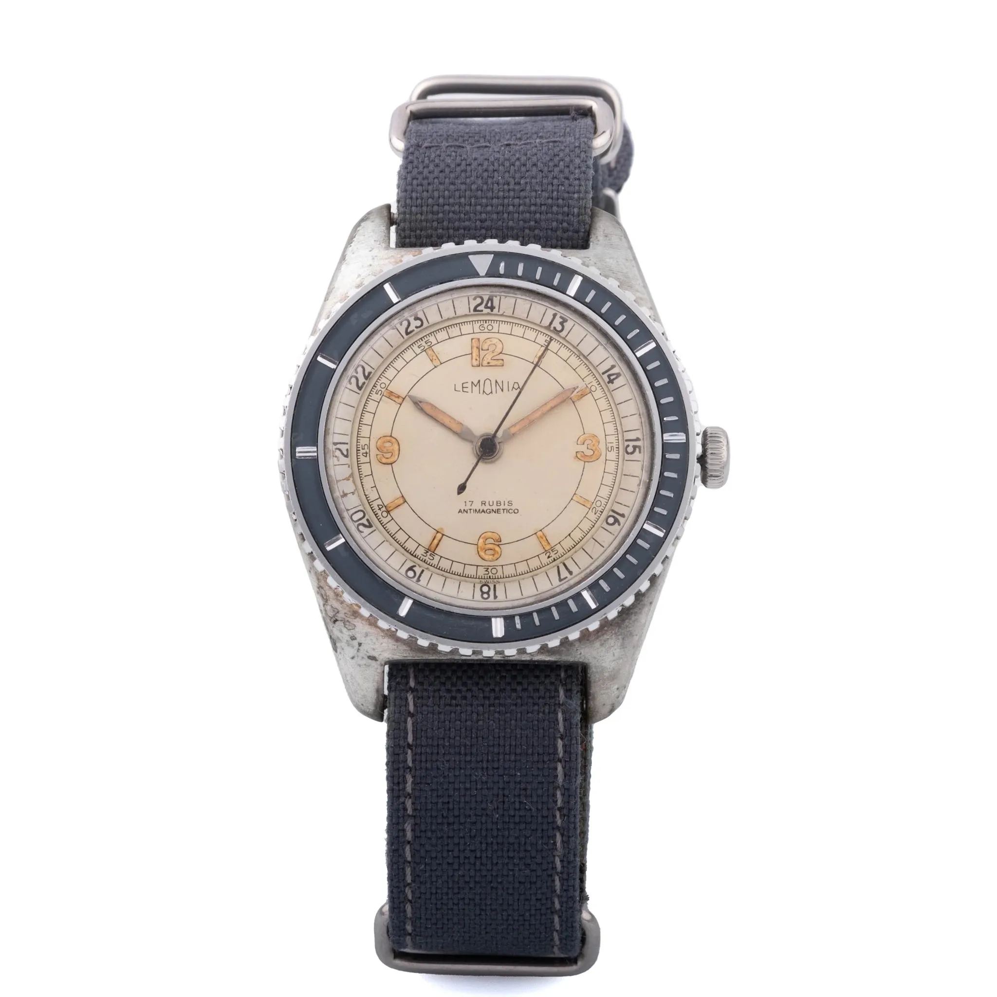 Lemania DIVER WATCH 38mm Brass White