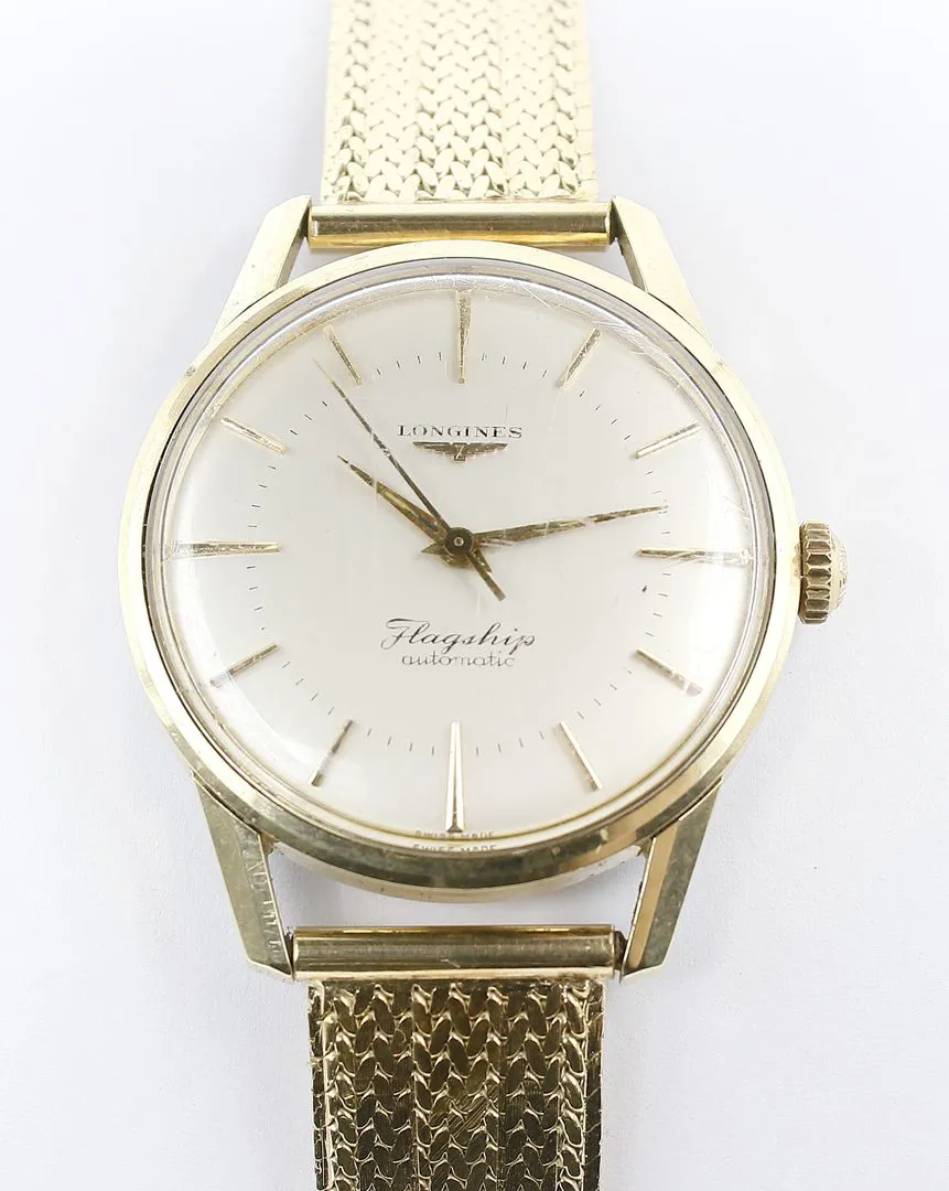 Longines Flagship 36mm Gold plated stainless steel Silver