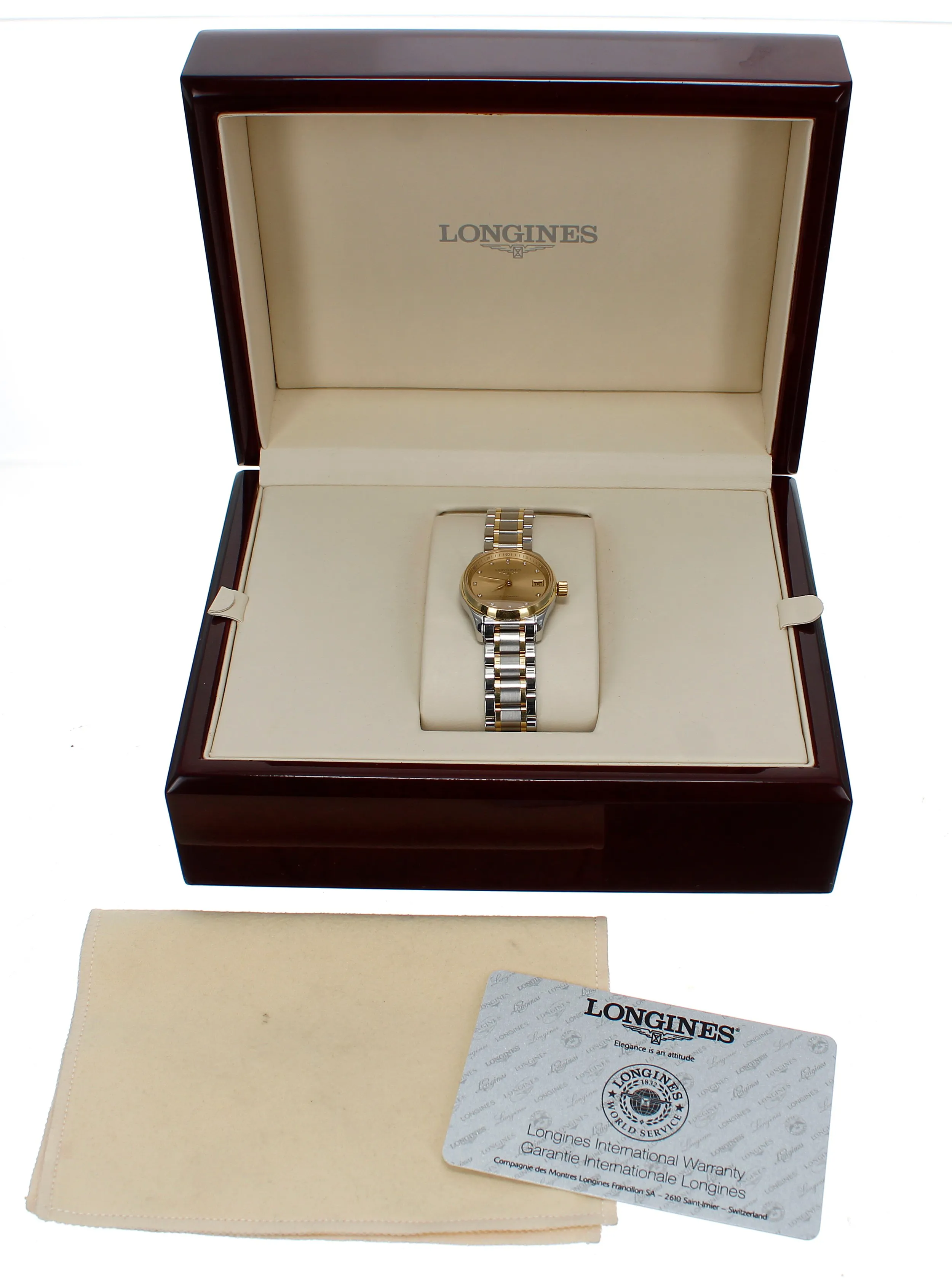 Longines Master Collection L2.128.5.37.7 25mm Yellow gold and Stainless steel Champagne 1