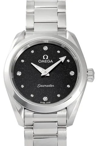 Omega Aqua Terra 220.10.28.60.51.001 28mm Stainless steel Black