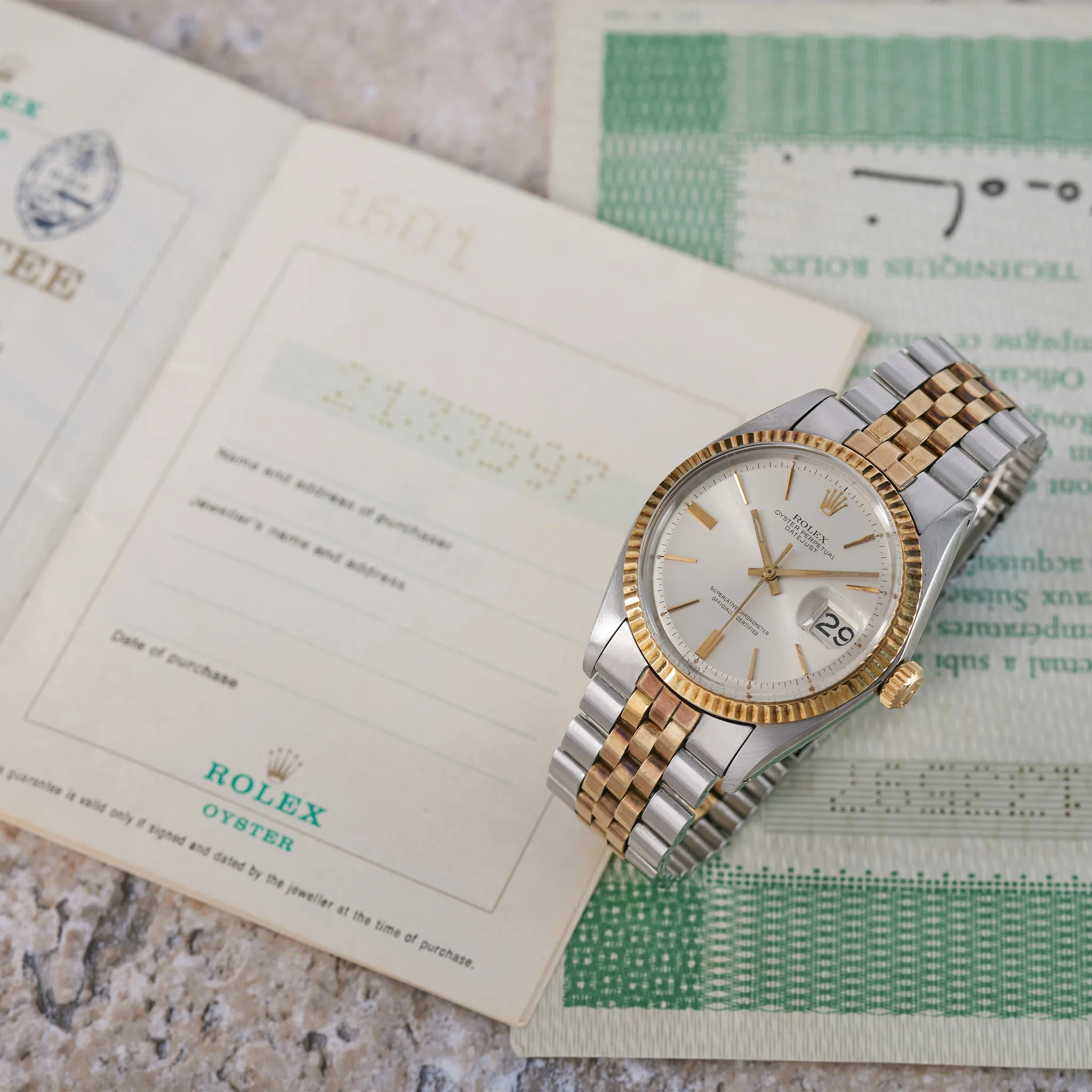 Rolex Datejust 1601 36mm Yellow gold and stainless steel