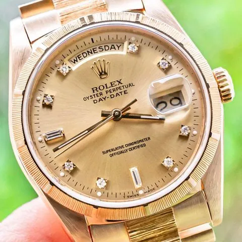 Rolex Day-Date 36 18248 36mm Yellow gold Champagne