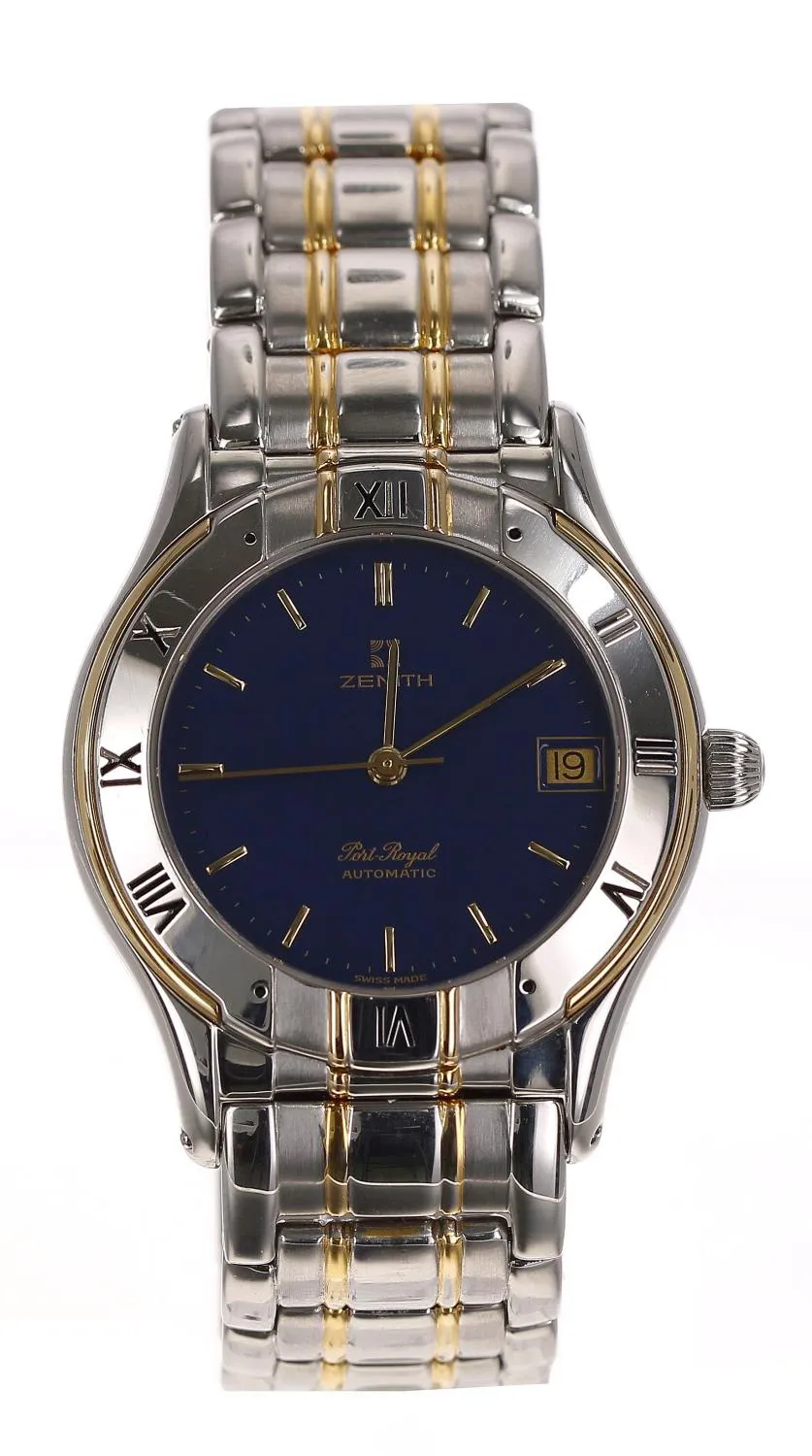 Zenith Port Royal 59.3150.467 36mm Yellow gold and Stainless steel Blue