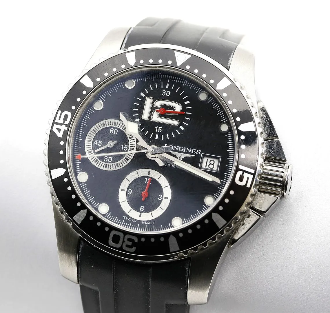 Longines HydroConquest L3.644.4 40mm Stainless steel Black