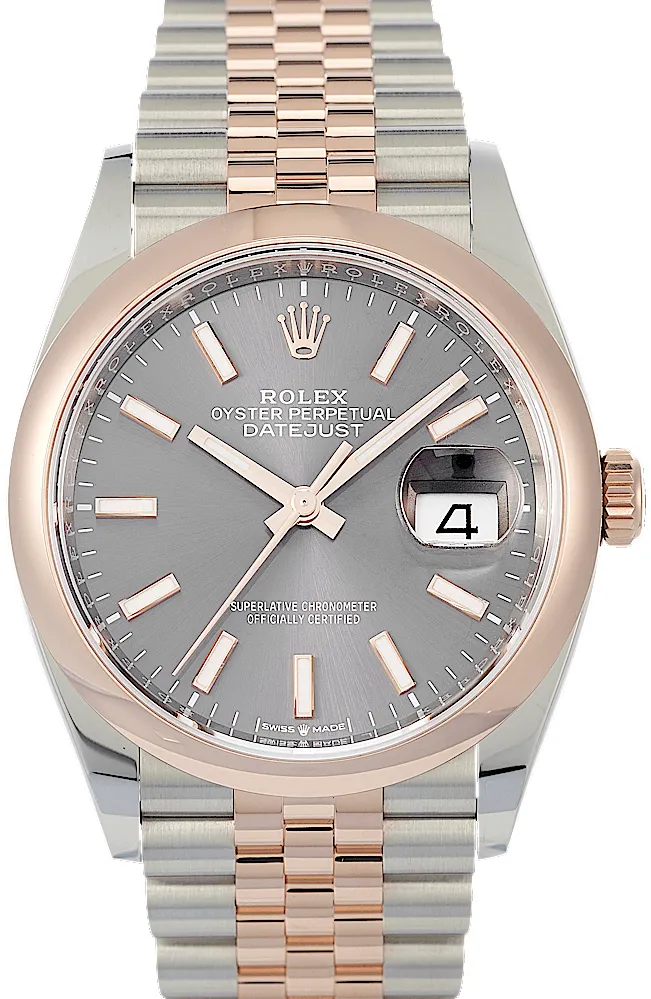 Rolex Datejust 36 126201 36mm Rose gold and Stainless steel Gray