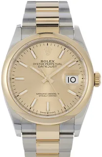 Rolex Datejust 36 126203 Yellow gold and Stainless steel