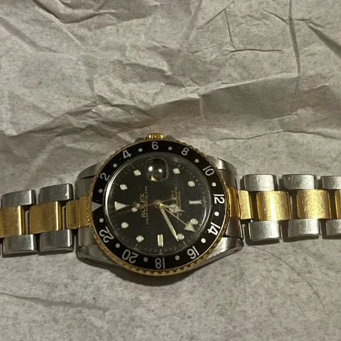 Rolex GMT-Master II 16713 40mm Yellow gold Black