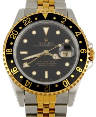 Rolex GMT-Master II 16713 40mm Yellow gold and Stainless steel Black