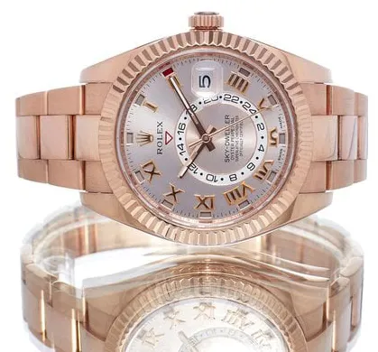 Rolex Sky-Dweller 326935 42mm Rose gold Silver