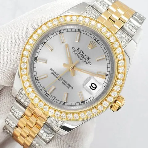 Rolex Datejust 31 178273 31mm Yellow gold and Stainless steel Silver