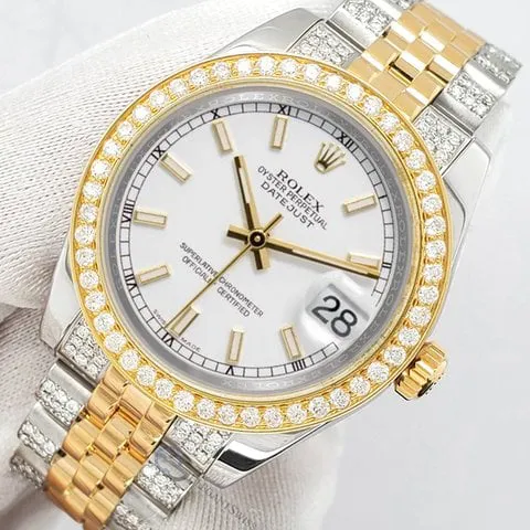 Rolex Datejust 31 178273 31mm Yellow gold and Stainless steel White