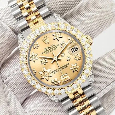 Rolex Datejust 31 178273 31mm Yellow gold and Stainless steel Champagne