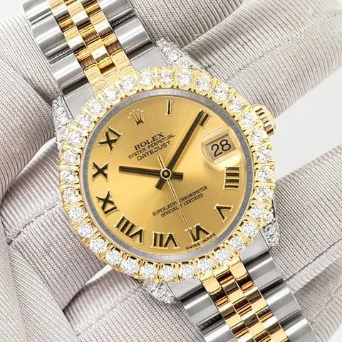 Rolex Datejust 31 178273 31mm Yellow gold and Stainless steel Champagne