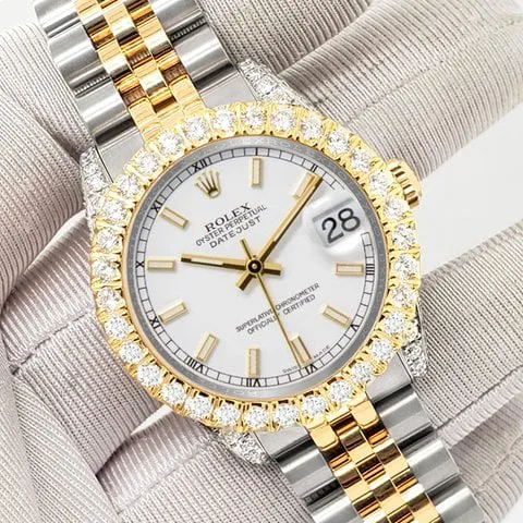 Rolex Datejust 31 178273 31mm Yellow gold and Stainless steel White