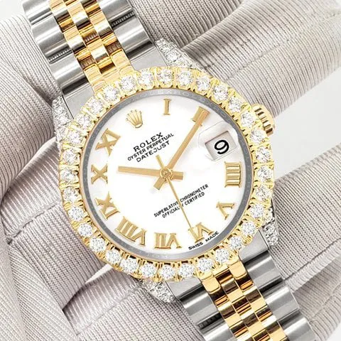 Rolex Datejust 31 178273 31mm Yellow gold and Stainless steel White