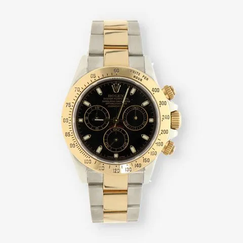 Rolex Daytona 116523 40mm Yellow gold and Stainless steel Black