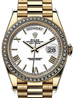 Rolex Day-Date 40 228398TBR Yellow gold Weiß