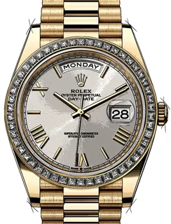 Rolex Day-Date 40 228398TBR Yellow gold Silber