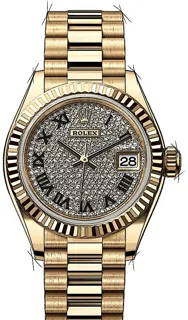 Rolex Lady-Datejust 279178 28mm Gelbgold