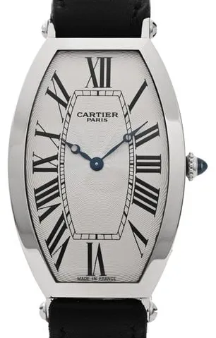 Cartier Tonneau 2435 26mm Platinum Silver