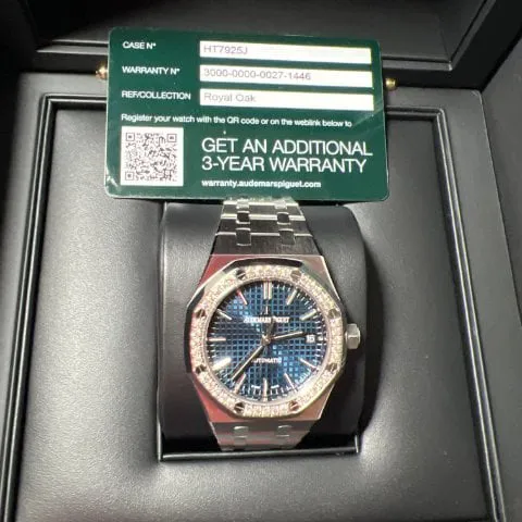 Audemars Piguet Royal Oak 15451ST.ZZ.1256ST.03 37mm Stainless steel Blue