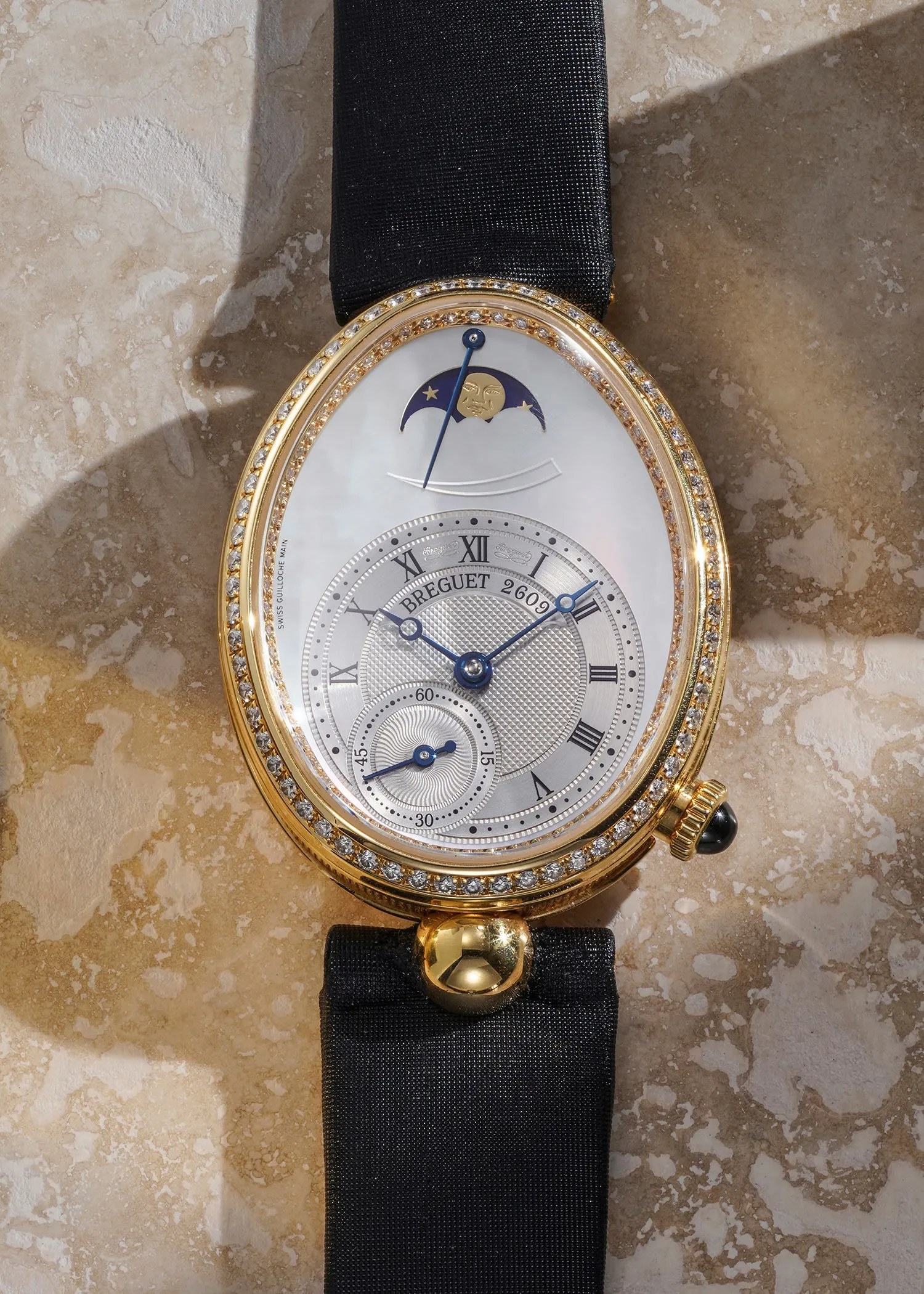 Breguet Reine de Naples 8908BA 28mm Yellow gold and Diamond Mother-of-pearl