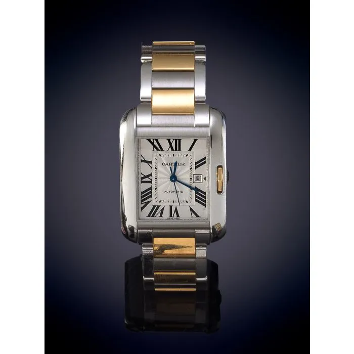 Cartier Tank Anglaise 3511 30mm Stainless steel Gray