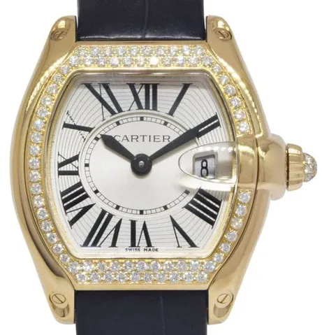 Cartier Roadster 2676 31mm Yellow gold Silver