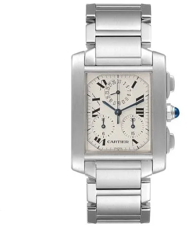 Cartier Tank 2653 28mm Stainless steel White