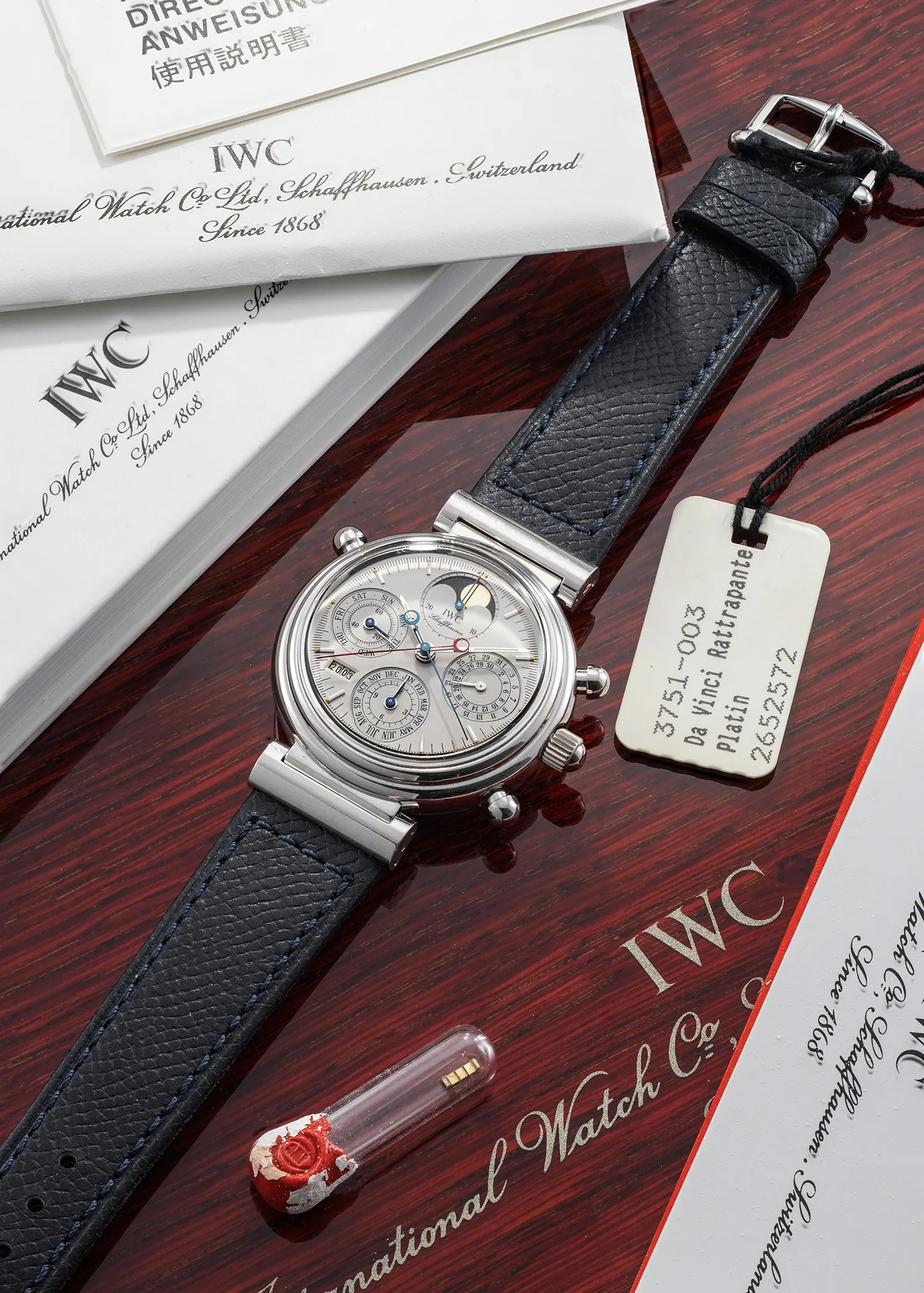 IWC Da Vinci 3751 38mm Platinum Silver 2