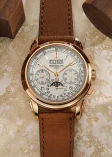 Patek Philippe Perpetual Calendar Chronograph 5270R-001 Rose gold Silver